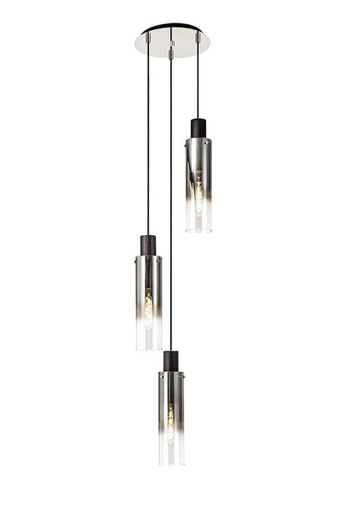 Brooks Slim Round Pendant 3 Light